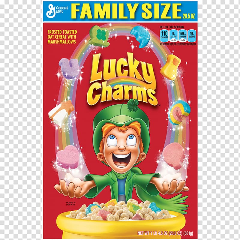 Breakfast cereal General Mills Lucky Charm Cereal Rice Krispies Treats Lucky Charms Marshmallow, others transparent background PNG clipart