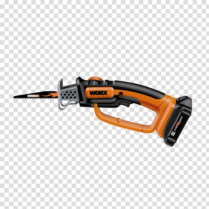 Battery charger Reciprocating Saws Lithium-ion battery Cordless, Handsaw transparent background PNG clipart