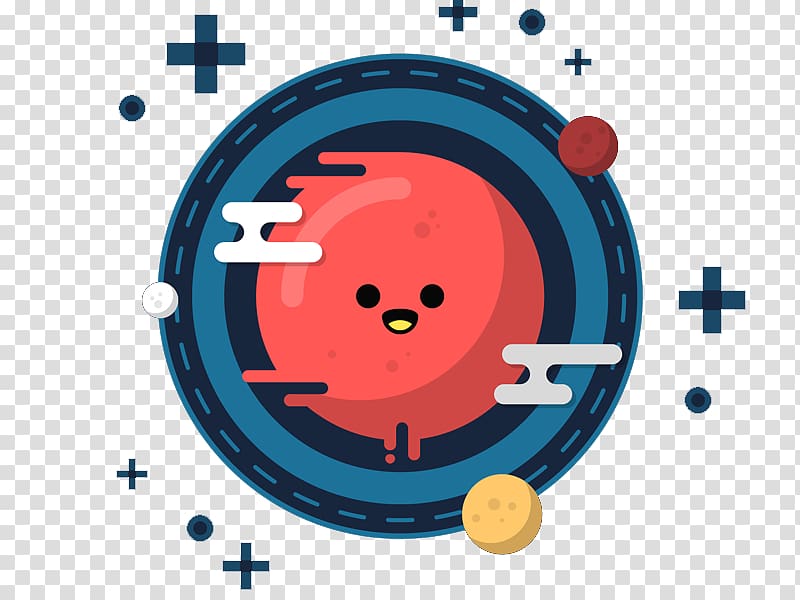 Earth Cartoon Planet, Cartoon red planet transparent background PNG clipart