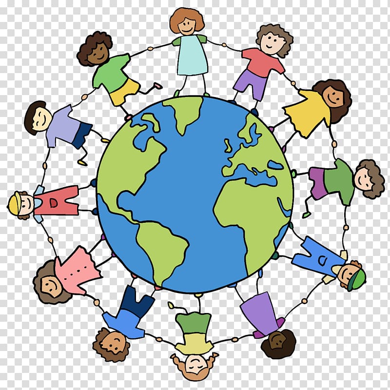 Earth Race Child , around world transparent background PNG clipart