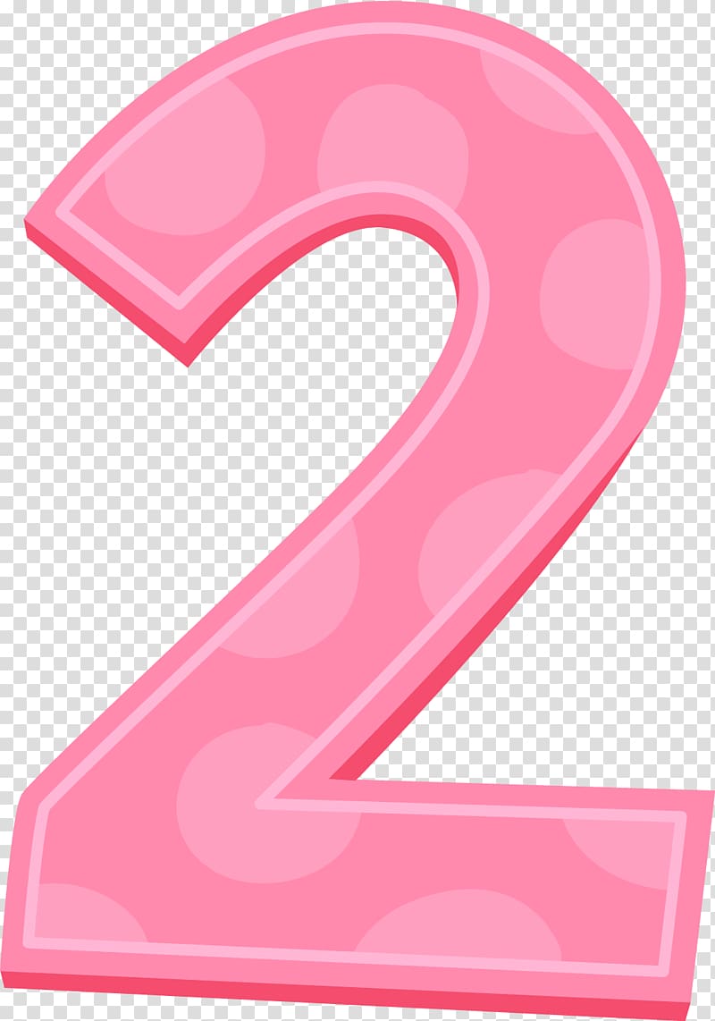 pink 2 art, Pink Number 2 transparent background PNG clipart