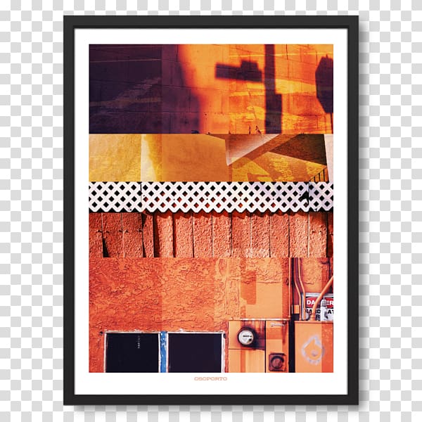 Modern art Square meter Square meter, Orange Poster transparent background PNG clipart
