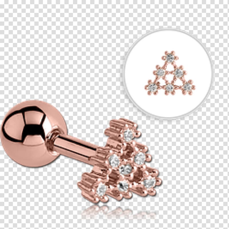 Earring Gemstone Surgical stainless steel Tragus Body Jewellery, gemstone transparent background PNG clipart