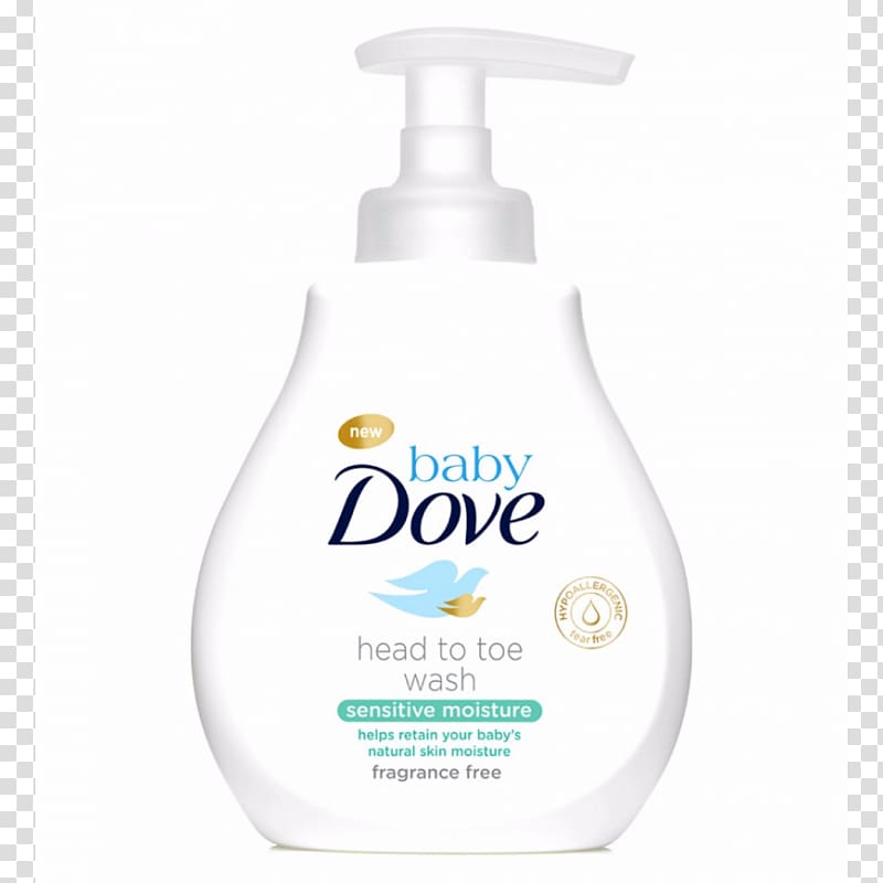 Shower gel Dove Lotion Soap Infant, washes head transparent background PNG clipart