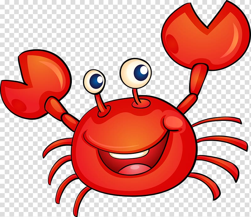 Red crab illustration, Crab Cartoon Illustration, Crab cartoon transparent background PNG