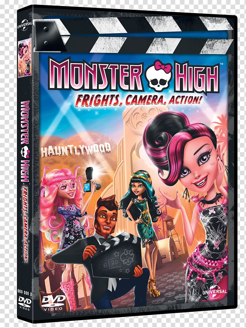 Monster High: Frights, Camera, Action! Doll Film Blu-ray disc, doll transparent background PNG clipart