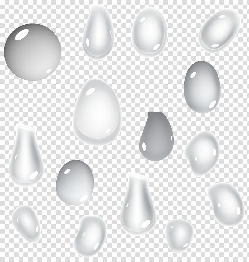 White Drop, White water droplets transparent background PNG clipart