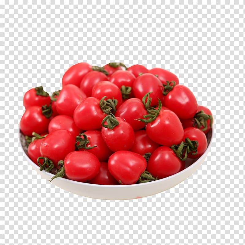 Cherry tomato Fruit Auglis, Product tastes delicious Millennium fruit plate transparent background PNG clipart