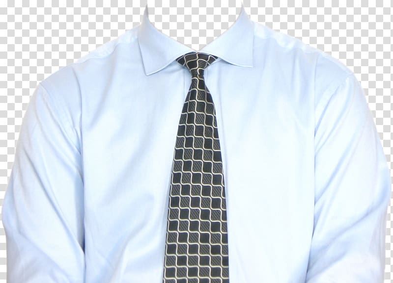 man in white dress shirt and black necktie, T-shirt Dress shirt Clothing, Dress shirt transparent background PNG clipart