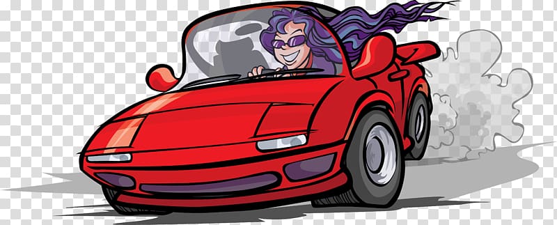 Cartoon, race car transparent background PNG clipart