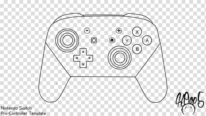 Game Controllers Nintendo Switch Pro Controller Wii GameCube controller, design transparent background PNG clipart