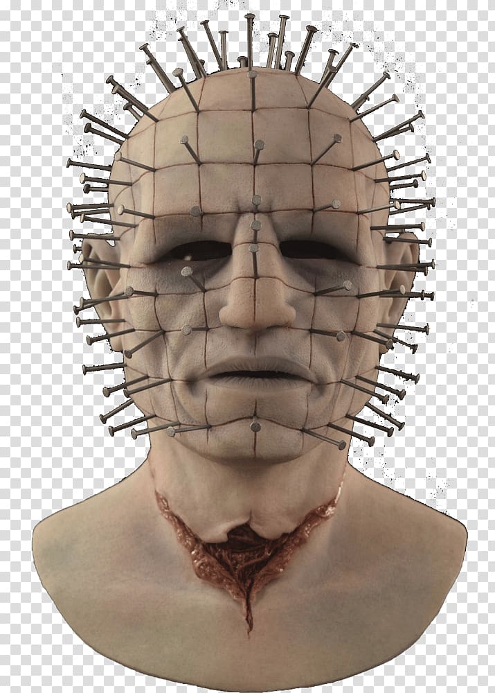 Clive Barker Mask Hellraiser Silicone Horror, mask transparent background PNG clipart