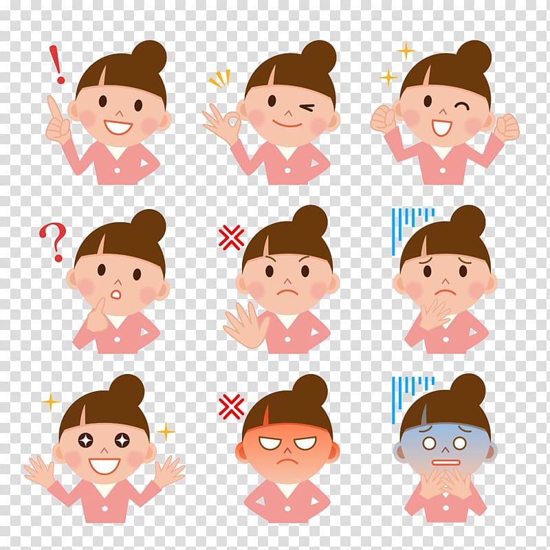 facial expressions clipart