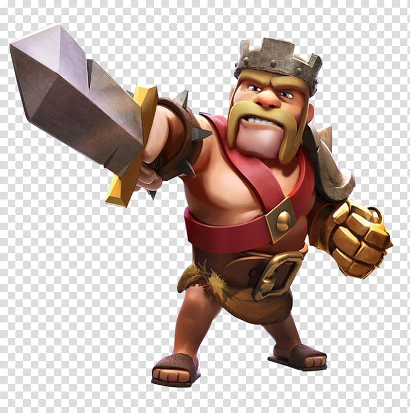 Barbarian King from Clash of Clans, Clash of Clans Clash Royale Barbarian Supercell, Clash of Clans transparent background PNG clipart