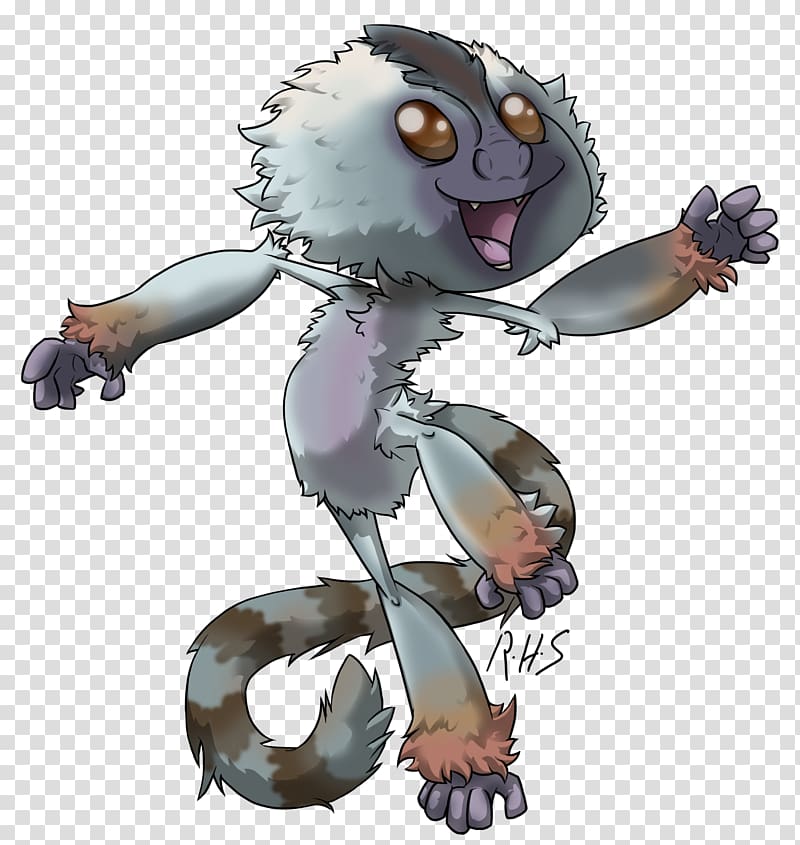 Pygmy marmoset Drawing , Ring tailed lemur transparent background PNG clipart