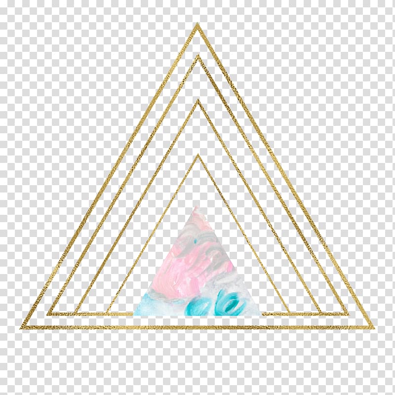 Golden triangle Geometry Geometric shape, triangle transparent background PNG clipart