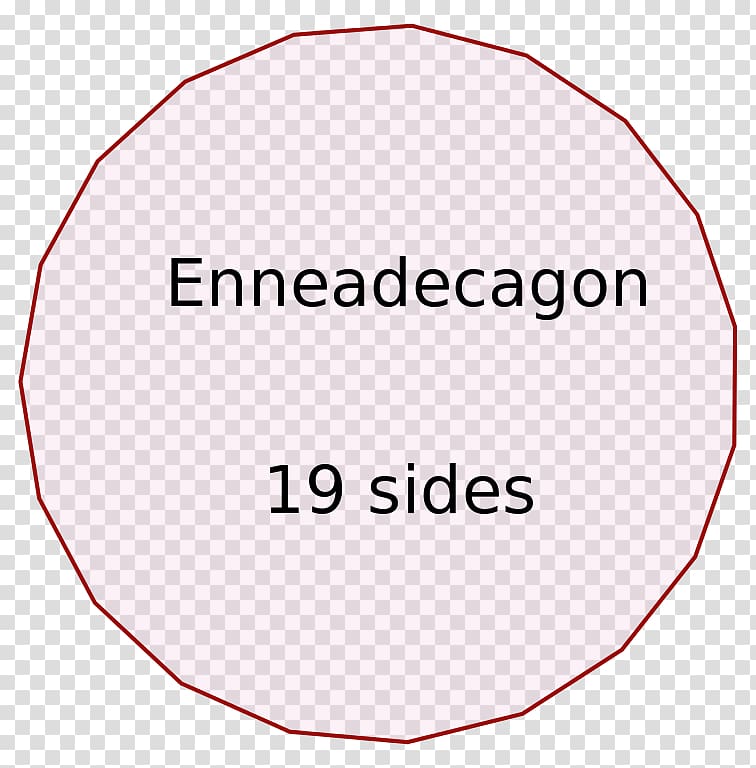 Enneadecagon Internal angle Regular polygon, Angle transparent background PNG clipart