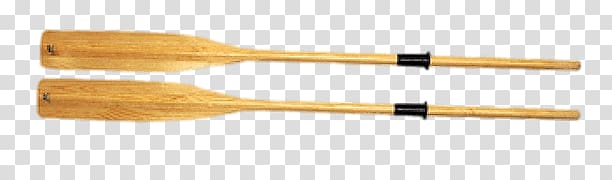 two brown wooden paddle, Pair Of Wooden Oars transparent background PNG clipart