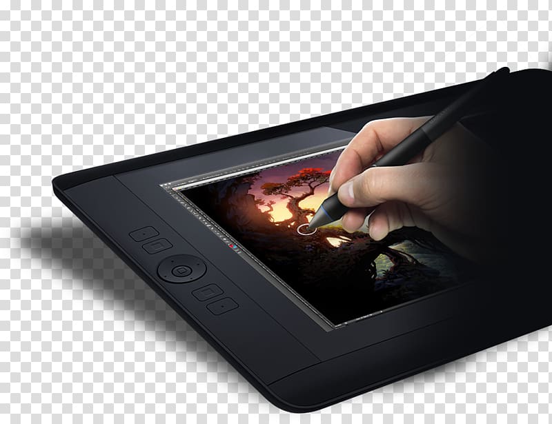 Wacom Cintiq 13HD Digital Writing & Graphics Tablets Drawing Painting, painting transparent background PNG clipart