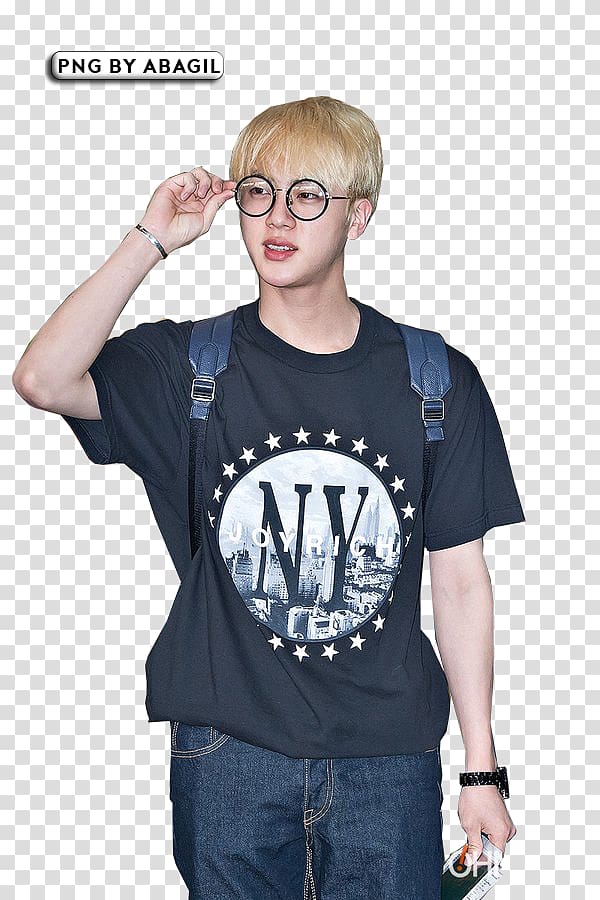 Jin 2017 BTS Live Trilogy Episode III: The Wings Tour Blood Sweat & Tears, T-shirt transparent background PNG clipart