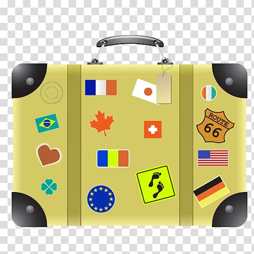 Suitcase Baggage Travel , Cartoon bag transparent background PNG clipart