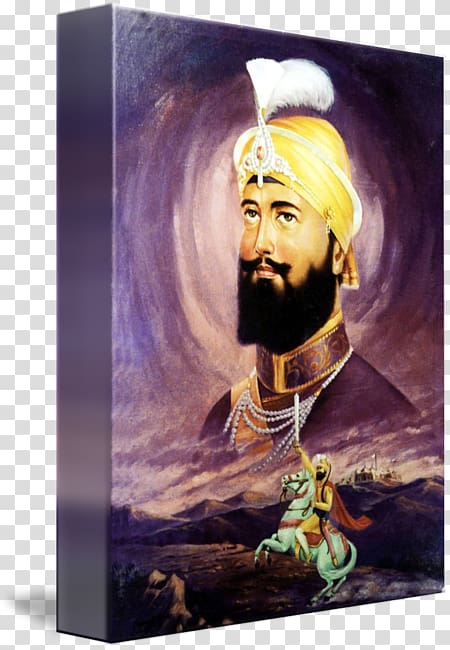 Guru Gobind Singh Painting Gallery wrap Art Poster, Guru Gobind Singh transparent background PNG clipart