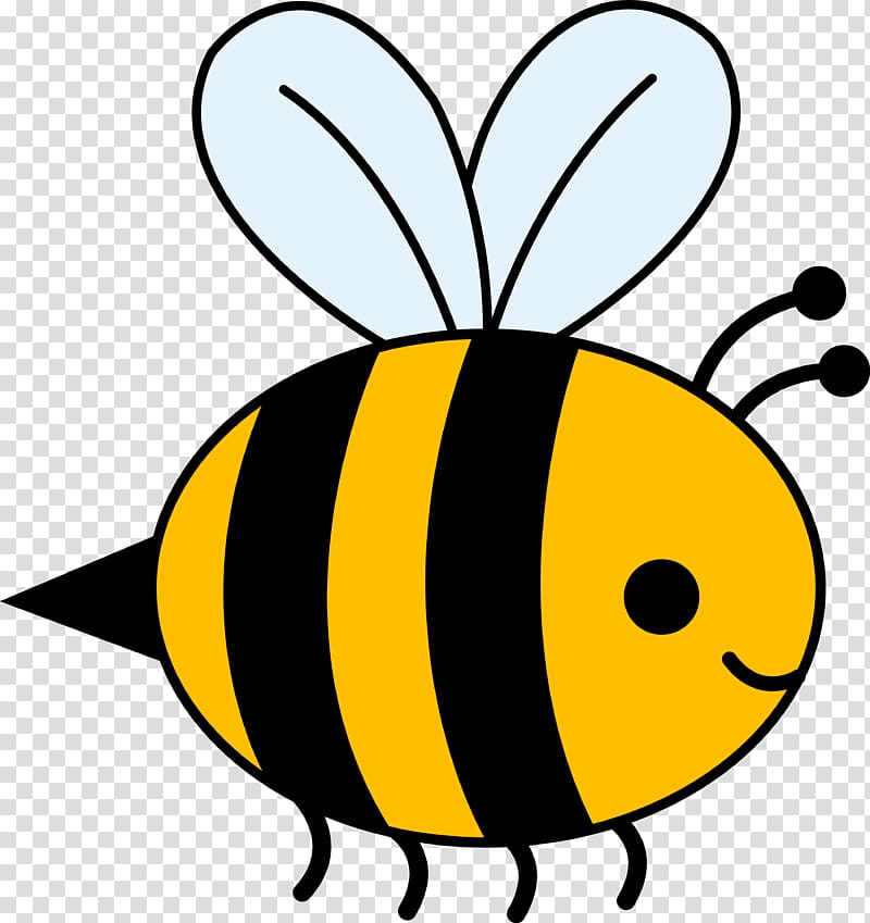 bee , Bumblebee , Cute Cartoon Bumble Bee transparent background PNG clipart