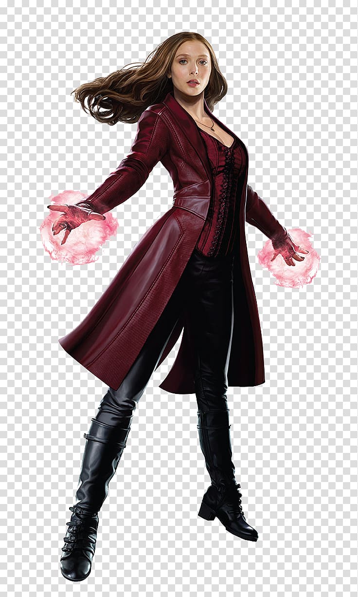 Scarlet Witch, Wanda Maximoff Captain America Quicksilver Rogue Marvel Cinematic Universe, Scarlet Witch transparent background PNG clipart