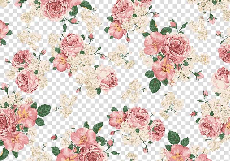 rose illustration, Retro hand painted roses background shading transparent background PNG clipart