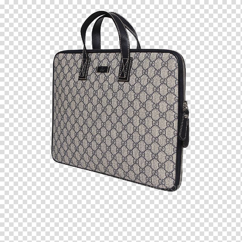 Gucci Handbag Tote bag Leather, Laptop bag transparent background PNG clipart