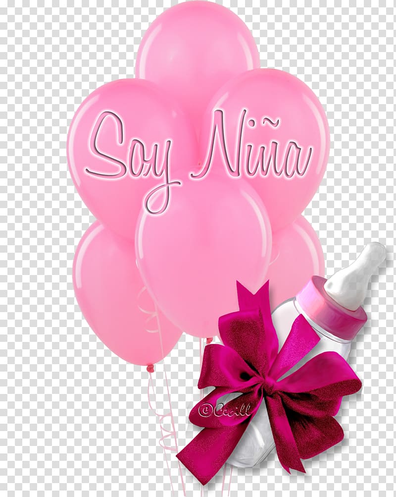 Balloon Flower bouquet Birthday Pink Baby shower, baby shower transparent background PNG clipart