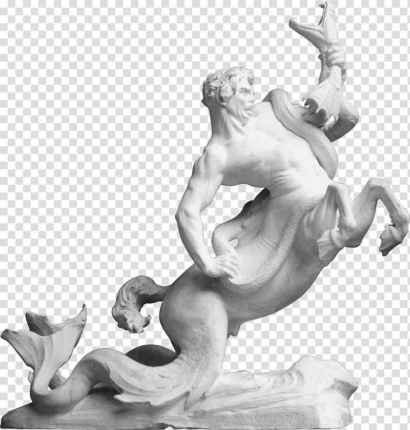 Triton Statue Centaur Sculpture Mythology, statue of liberty transparent background PNG clipart