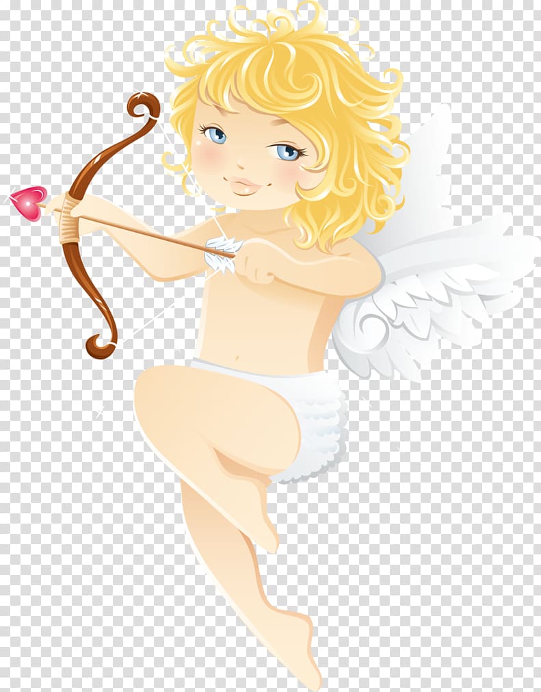 Cupid Angel Love Valentine\'s Day , angel transparent background PNG clipart