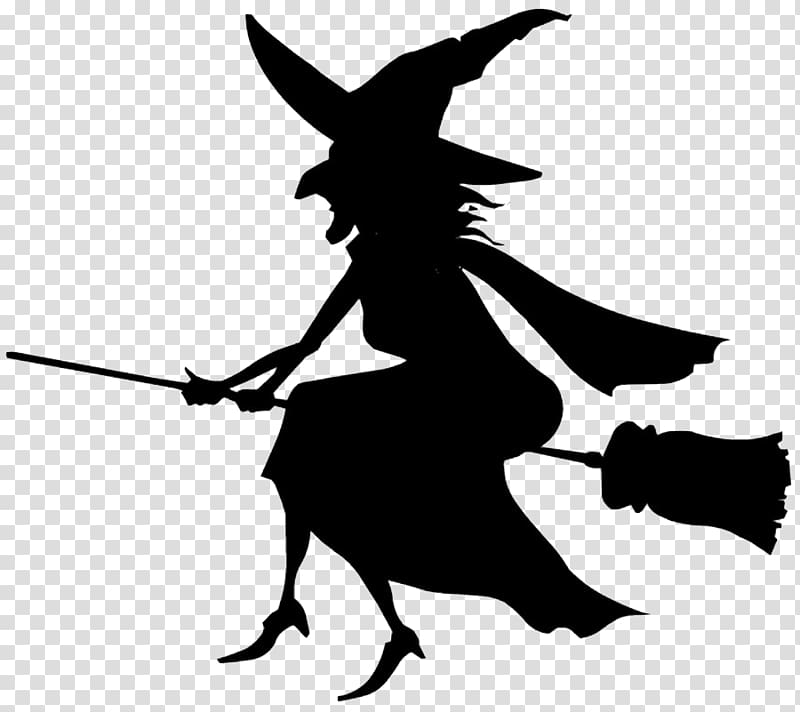 Witchcraft Black and white , Halloween transparent background PNG clipart