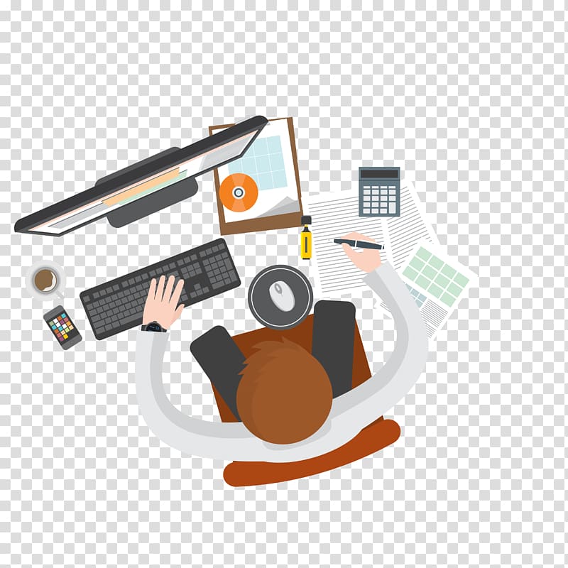 Flat office people transparent background PNG clipart