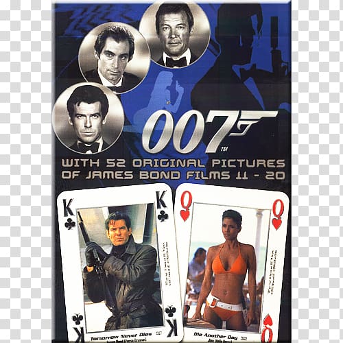 James Bond Film Playing card Cinema Cartes du poker, james bond transparent background PNG clipart