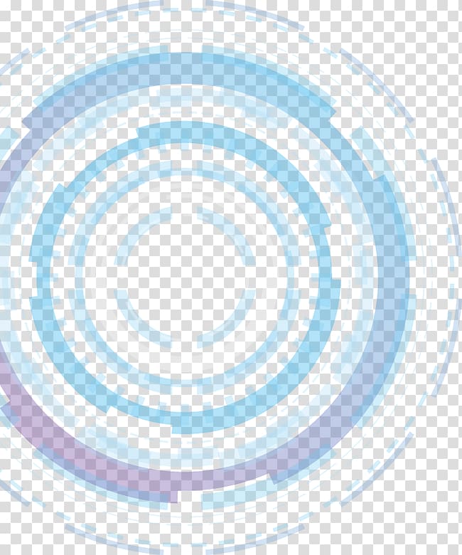 round white, blue, and gray portal illustration, Circle Blue Geometry Service, Science and technology blue abstract geometric transparent background PNG clipart