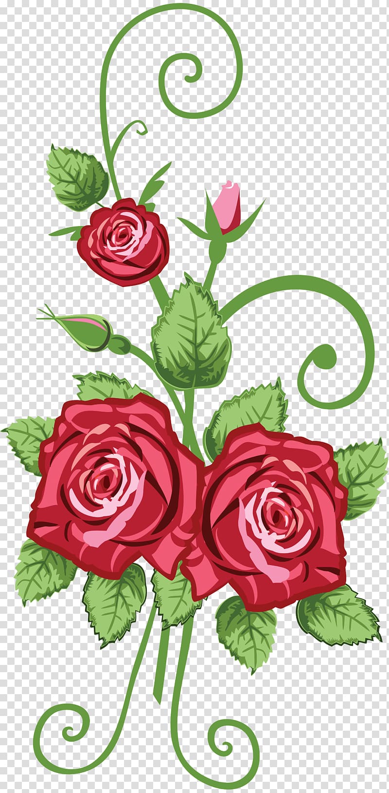 Rose Drawing , handpainted flowers transparent background PNG clipart