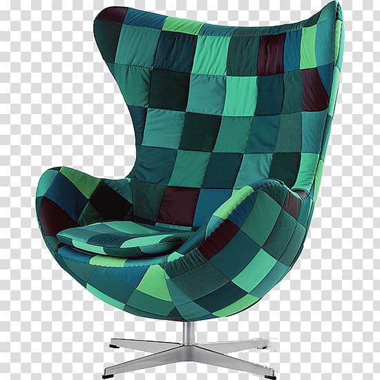 Egg Wing chair Bergxe8re, Modern green gradient color Armchair transparent background PNG clipart