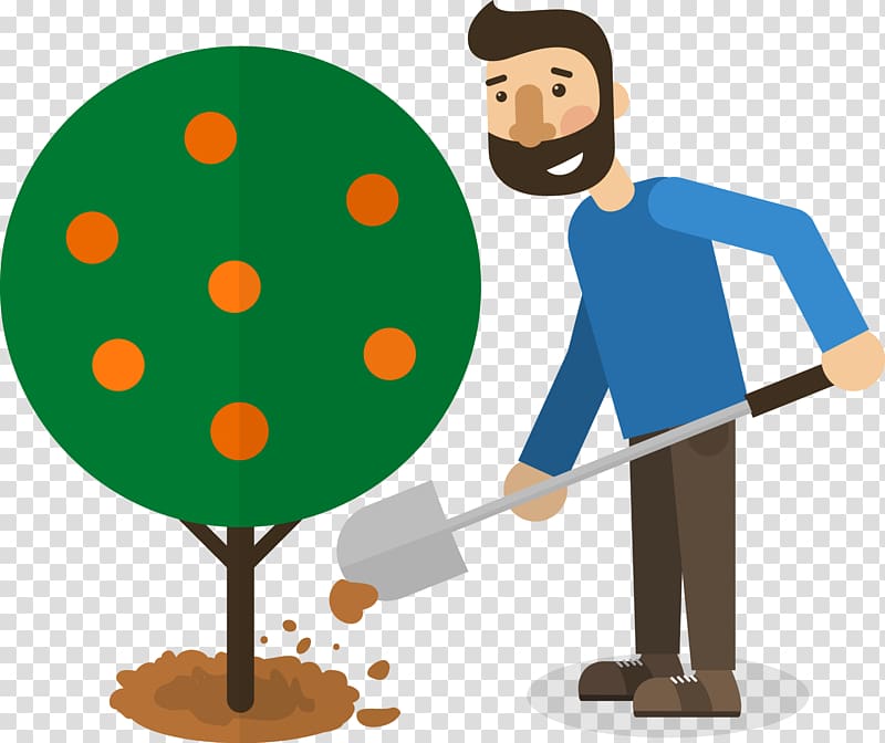 Tree Google Poster, Man planting trees transparent background PNG clipart
