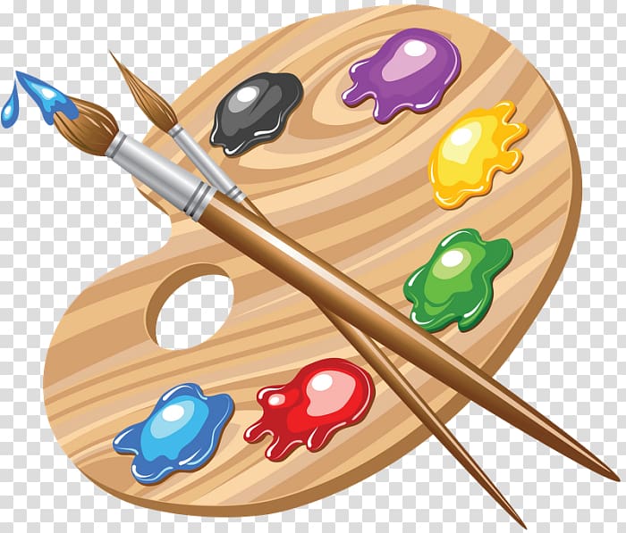 Palette Painting Art , painting brush transparent background PNG clipart