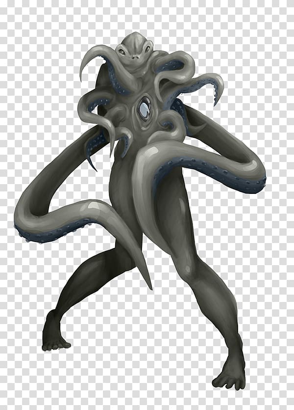 Octopus Humboldt squid Humboldt Current Sculpture, monster transparent background PNG clipart
