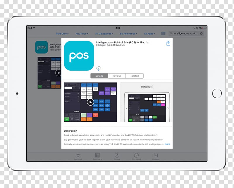 iPad Kassensystem Display device App Store, ipad transparent background PNG clipart