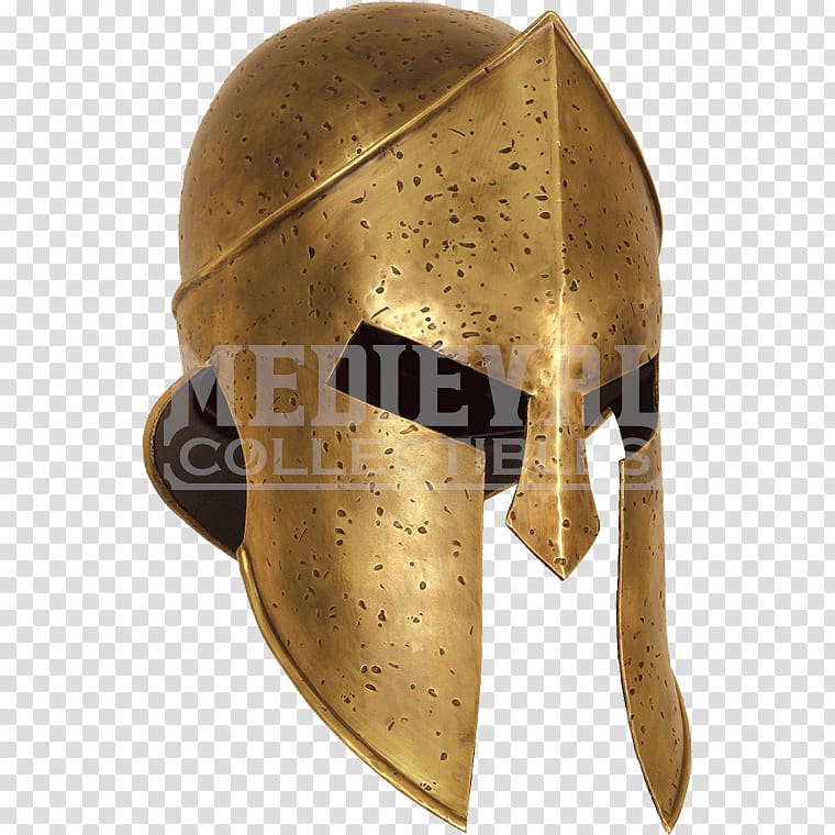 Spartan army Corinthian helmet Replica, Helmet transparent background PNG clipart