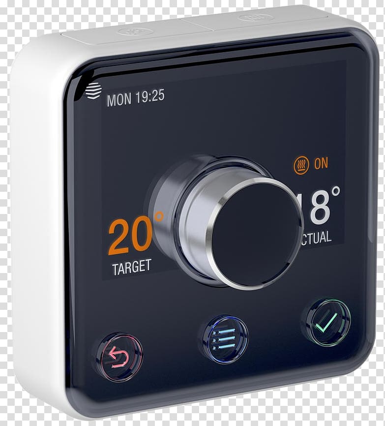 Hive Active Heating Thermostat 2 Smart thermostat Central heating, Hive transparent background PNG clipart