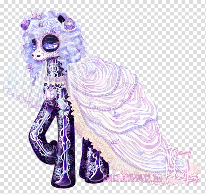 Costume design Character, corpse bride transparent background PNG clipart