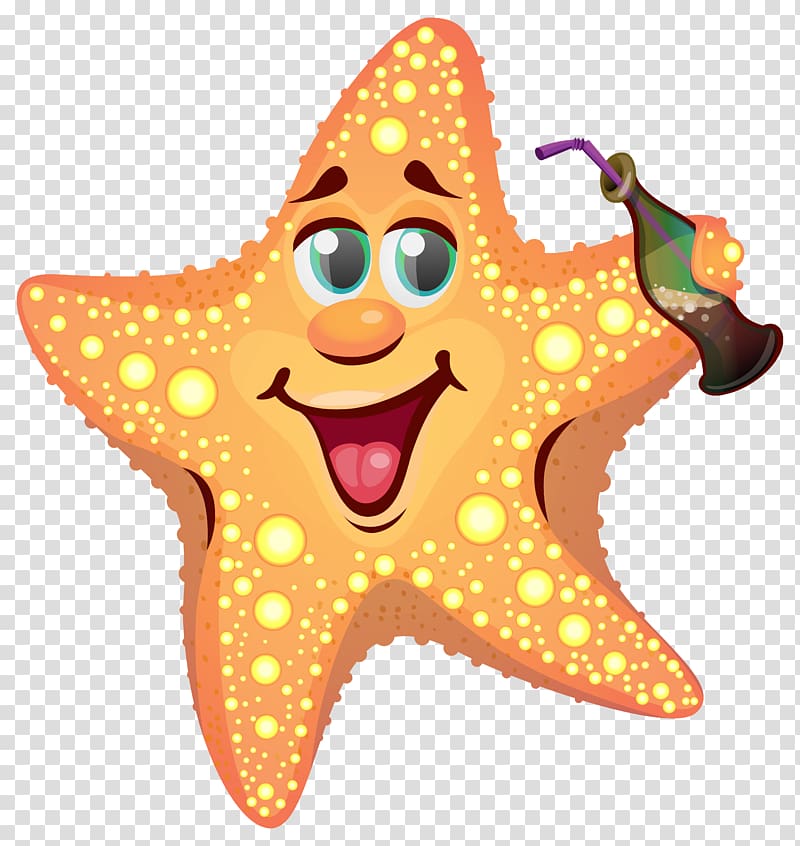 starfish with soda , Patrick Star Cartoon Starfish Drawing, Cartoon Summer Starfish transparent background PNG clipart