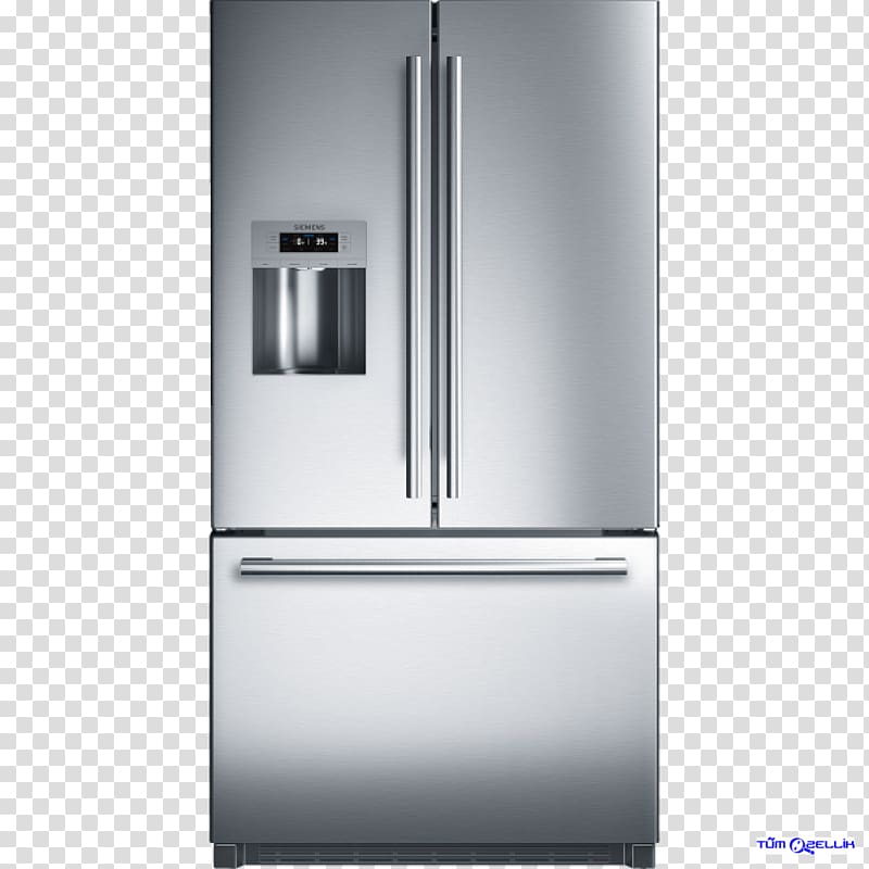 Bosch 800 Series 26 cu. ft. Stainless French Door Refrigerator Home appliance Bosch 800 B26FT80SNS Frigidaire Gallery FGHB2866P, refrigerator transparent background PNG clipart