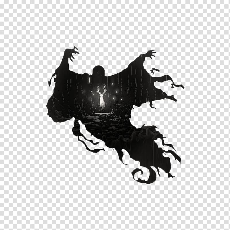 black ghost graphic, Harry Potter and the Prisoner of Azkaban dementor Patronus Hogwarts, Patronus transparent background PNG clipart