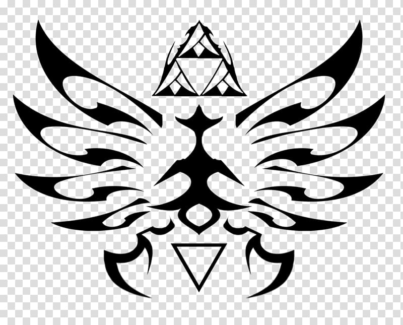 The Legend of Zelda: Twilight Princess HD The Legend of Zelda: Skyward Sword Link Symbol Video game, tribal transparent background PNG clipart